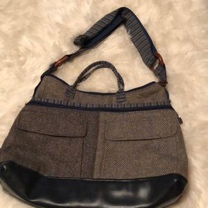 Rare!! Handmade satchel/repurposed men’s suits.